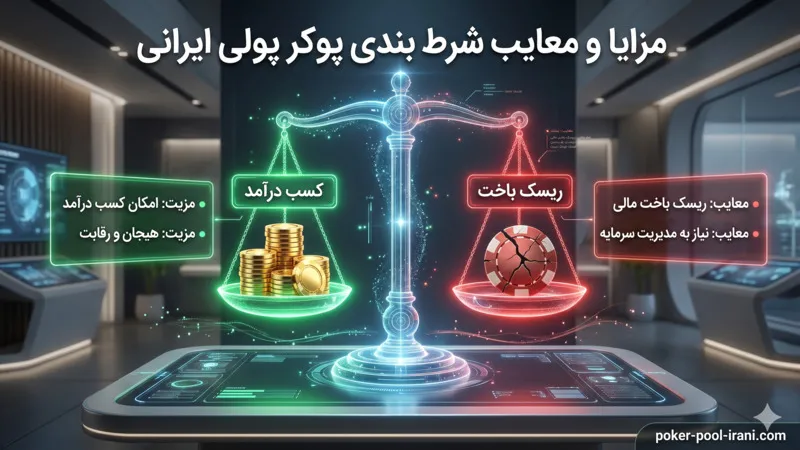 مزایا و معایت شرط بندی پوکر پولی ایرانی